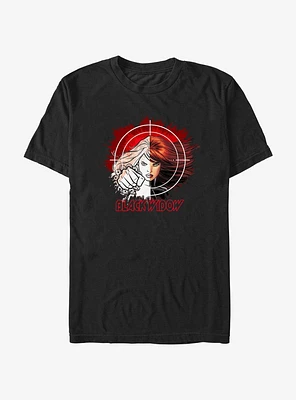 Marvel Black Widow Face Split T-Shirt