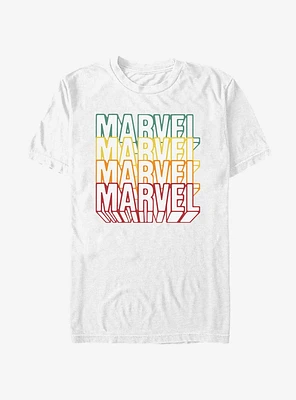 Marvel Block Logo Repeat T-Shirt