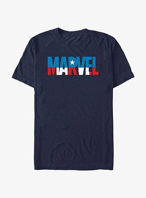 Marvel Logo Captain America T-Shirt