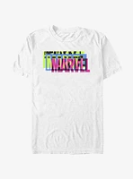 Marvel Logo Triple Glitch T-Shirt