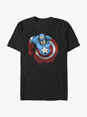 Marvel Captain America Melded Star T-Shirt