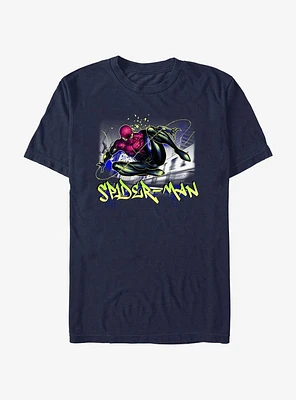 Marvel Spider-Man Miles The City T-Shirt
