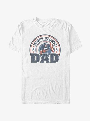 Marvel Captain America Myth Legend Dad T-Shirt