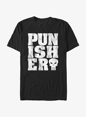 Marvel The Punisher Punished Type T-Shirt
