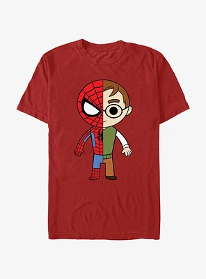 Marvel Spider-Man Peter Parker Split T-Shirt
