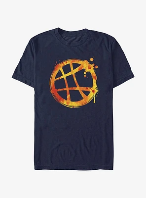 Marvel Doctor Strange Splattered Sanctum Emblem T-Shirt