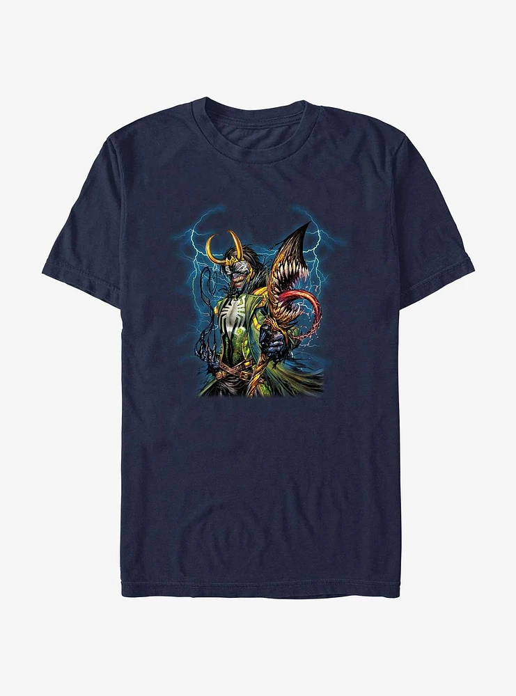 Marvel Loki Venom Lightning T-Shirt