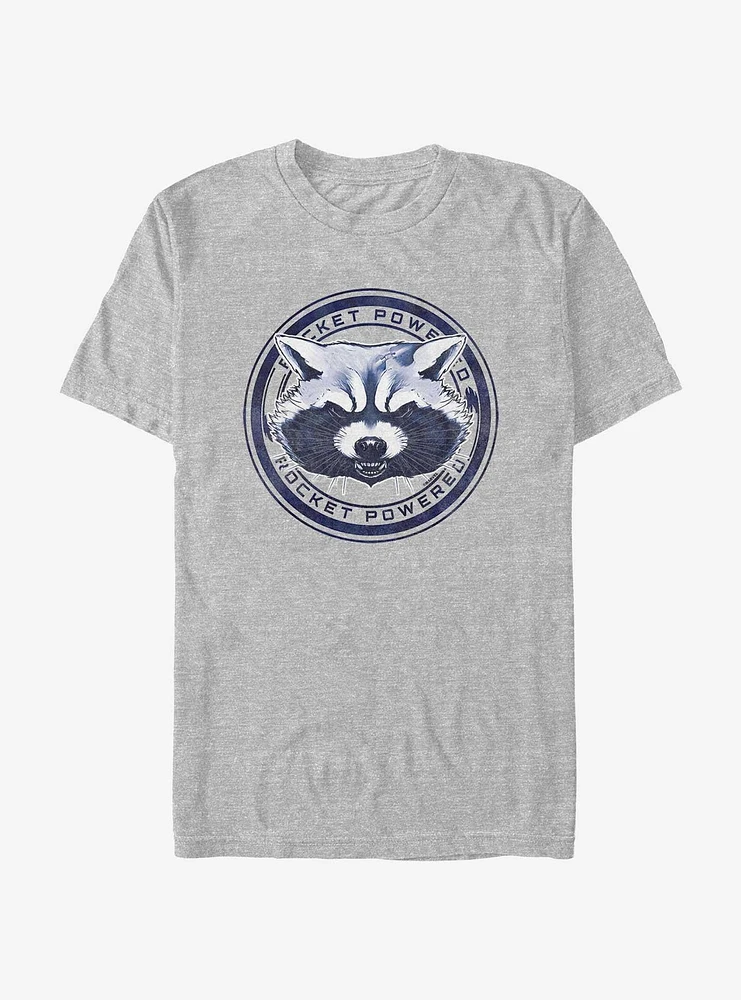 Marvel Guardians of the Galaxy Raccoon Rocket Badge T-Shirt