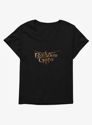 Dungeons & Dragons Baldur's Gate 3 Logo Womens T-Shirt Plus