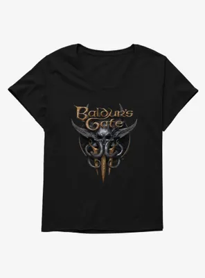 Dungeons & Dragons Baldur's Gate 3 Mind Flayer Logo Womens T-Shirt Plus