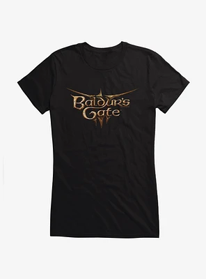 Dungeons & Dragons Baldur's Gate 3 Logo Girls T-Shirt