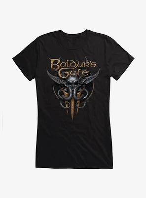 Dungeons & Dragons Baldur's Gate 3 Mind Flayer Logo Girls T-Shirt
