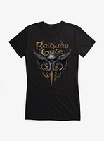 Dungeons & Dragons Baldur's Gate 3 Mind Flayer Logo Girls T-Shirt