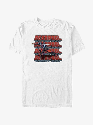 Marvel Deadpool Stacked Pool T-Shirt