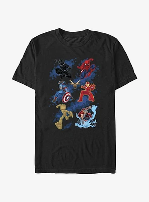 Marvel Black Panther Action Grid T-Shirt
