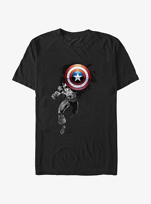 Marvel Captain America Rough Run T-Shirt