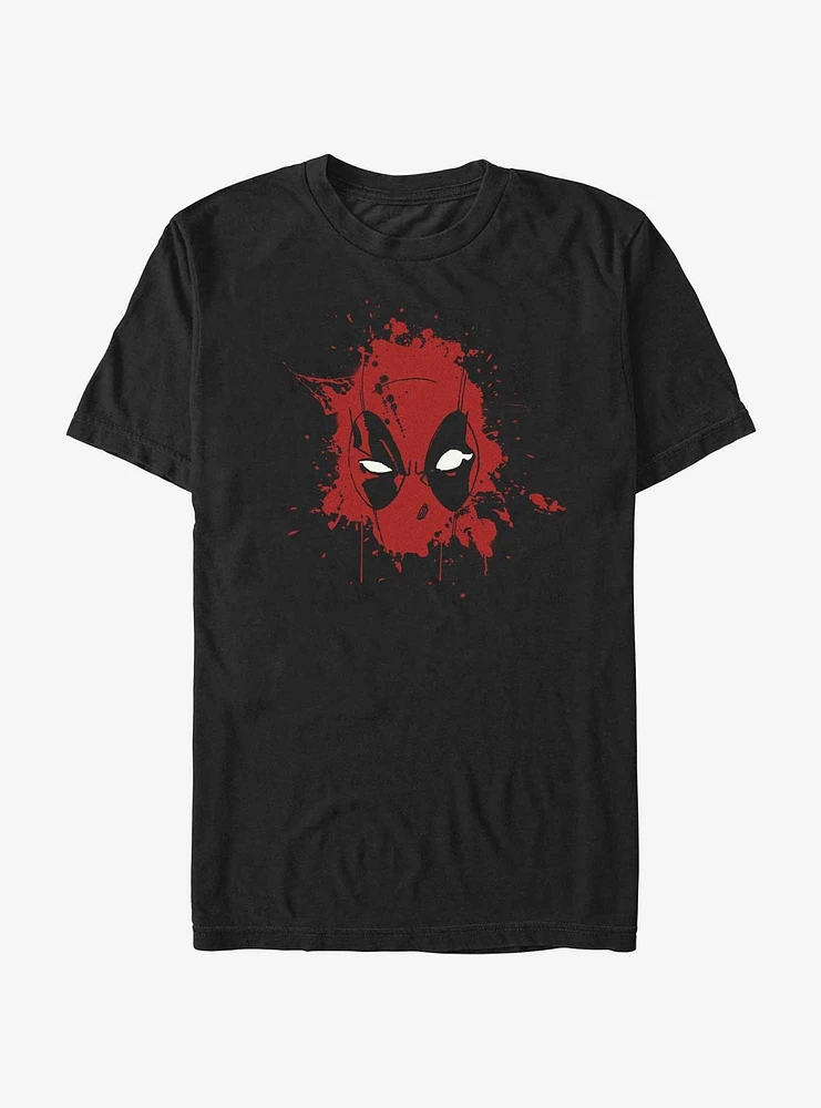 Marvel Deadpool Splatter Face T-Shirt