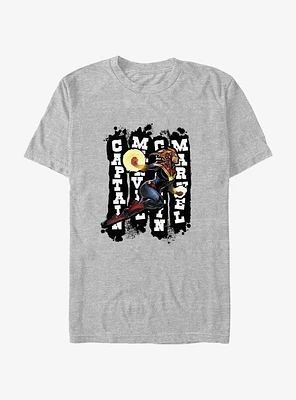 Marvel Captain Fly Grunge T-Shirt
