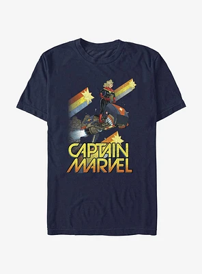 Marvel Captain Star Burst T-Shirt