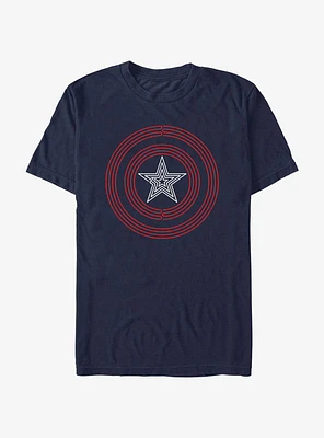 Marvel Captain America Continuous Logo T-Shirt