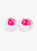 Resin Pink Mushroom Plug 2 Pack