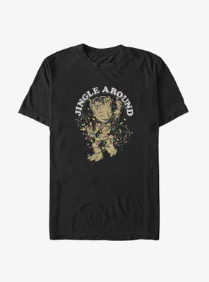 Marvel Guardians of the Galaxy Jingle Around Groot Big & Tall T-Shirt