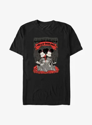 Disney Mickey Mouse and Minnie Devilish Hello Darling Big & Tall T-Shirt