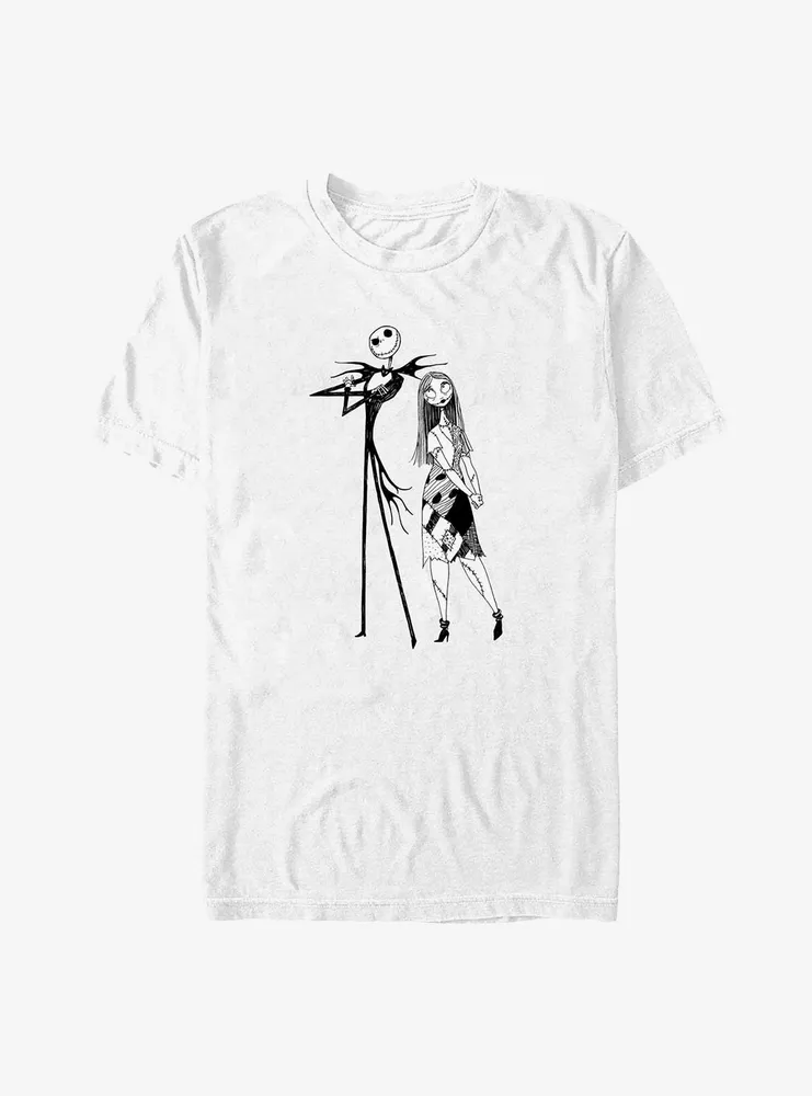 Disney The Nightmare Before Christmas Jack and Sally Big & Tall T-Shirt