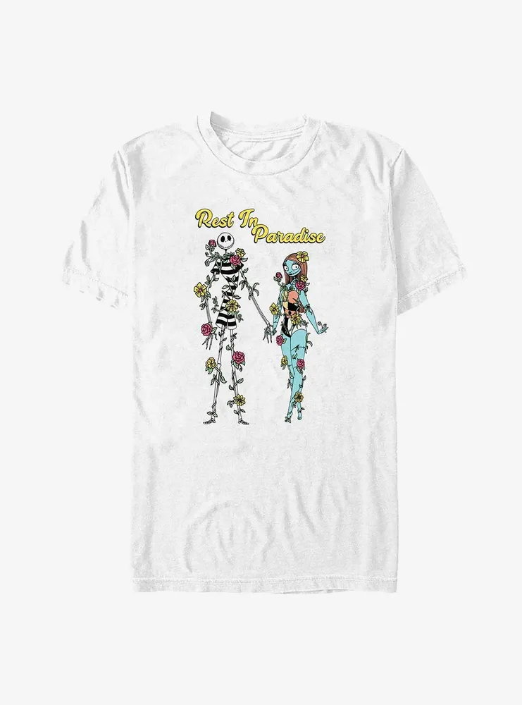 Disney The Nightmare Before Christmas Jack and Sally Rest Paradise Big & Tall T-Shirt