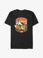 Pokemon Eevee Out Run Black Big & Tall T-Shirt