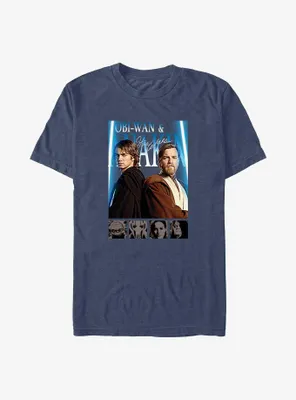 Star Wars Obi-Wan Kenobi and Anakin Skywalker Poster Big & Tall T-Shirt