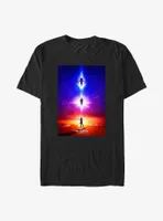 Marvel The Marvels Carol Danvers Kamala Khan Monica Rambeau Superhero Poster Big & Tall T-Shirt