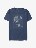 Star Wars: Rebels Chopper Schematics Blueprint Big & Tall T-Shirt