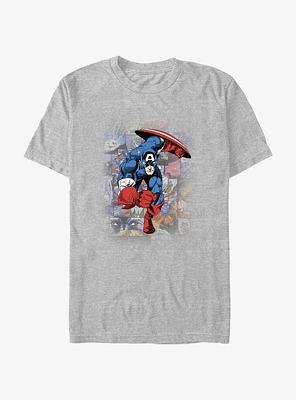 Marvel Captain America Wing Head T-Shirt