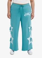 Sweet Society® Teal Star Lace-Up Wide Leg Girls Lounge Pants Plus