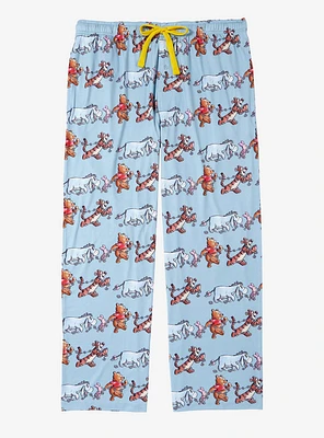 Disney Winnie the Pooh and Friends Allover Print Women's Plus Sleep Pants — BoxLunch Exclusive