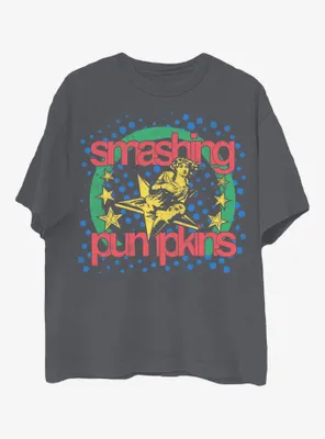 The Smashing Pumpkins Mellon Collie And Infinite Sadness Stars Boyfriend Fit Girls T-Shirt