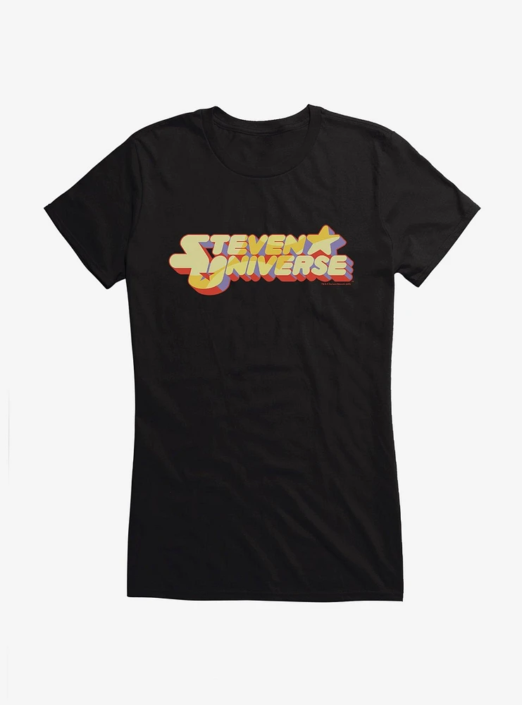 Steven Universe Title Logo Girls T-Shirt