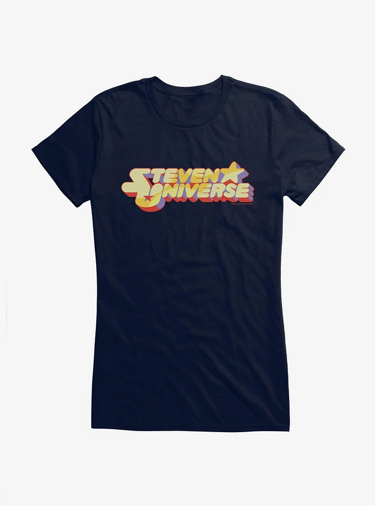 Steven Universe Title Logo Girls T-Shirt