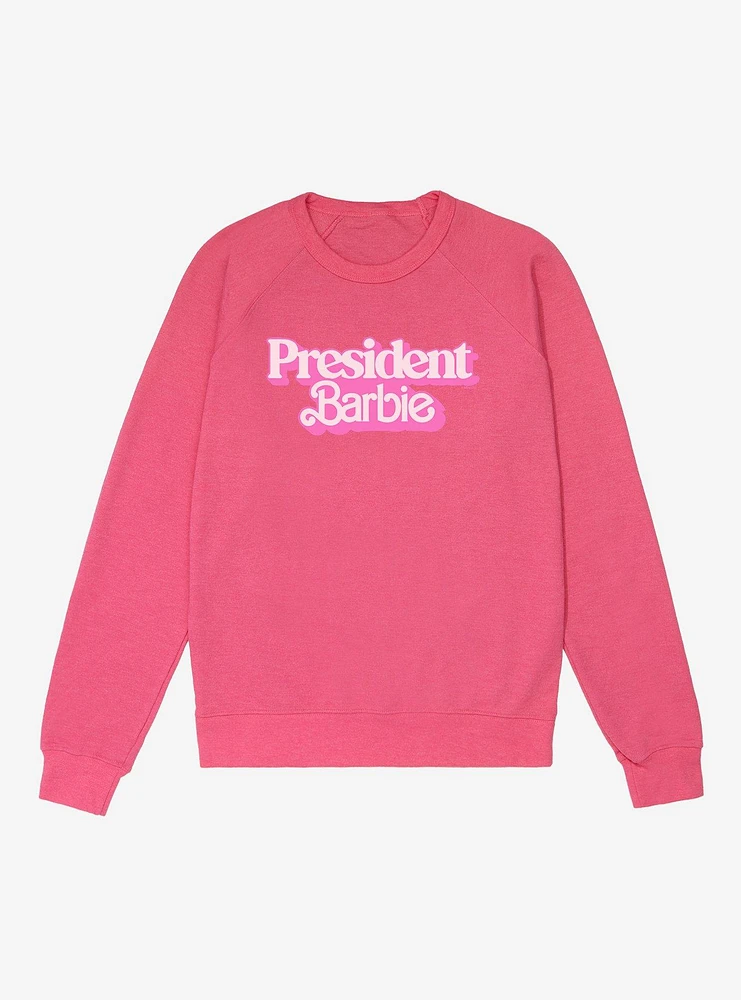 Barbie Movie President Logo French Terry Sweatshirt