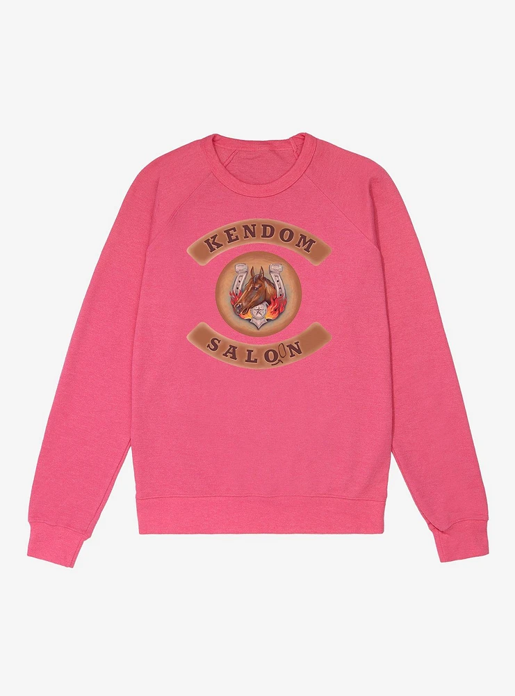 Barbie Movie Kendom Saloon French Terry Sweatshirt