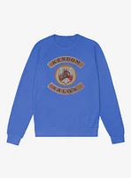 Barbie Movie Kendom Saloon French Terry Sweatshirt