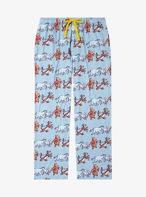 Disney Winnie the Pooh and Friends Marching Allover Print Sleep Pants — BoxLunch Exclusive