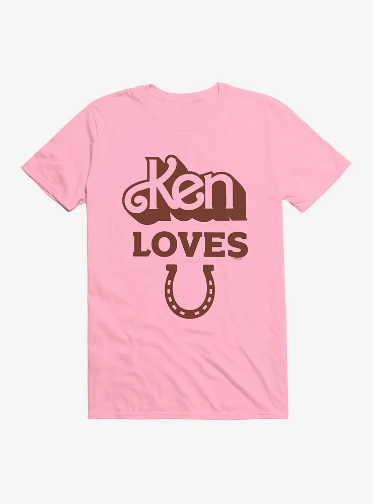 Barbie Movie Ken Loves "U" Horseshoe T-Shirt