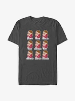 Disney Snow White and the Seven Dwarfs Grumpy Expressions T-Shirt