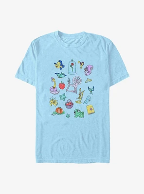 Disney The Little Mermaid Doodles T-Shirt