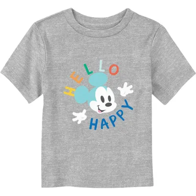 Disney Mickey Mouse Hello Happy Toddler T-Shirt