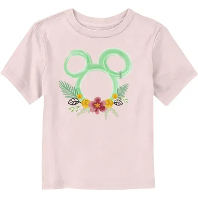 Disney Mickey Mouse Floral Piece Toddler T-Shirt