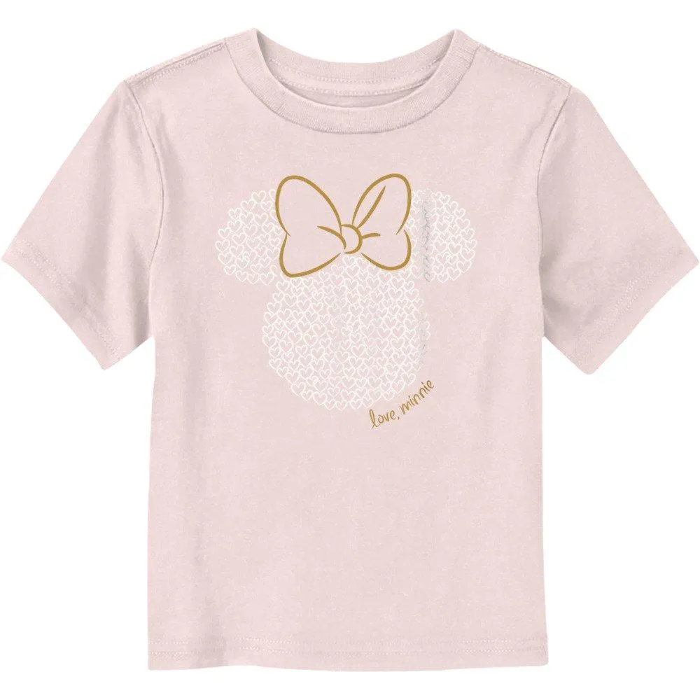 Disney Minnie Mouse Heart Love, Toddler T-Shirt