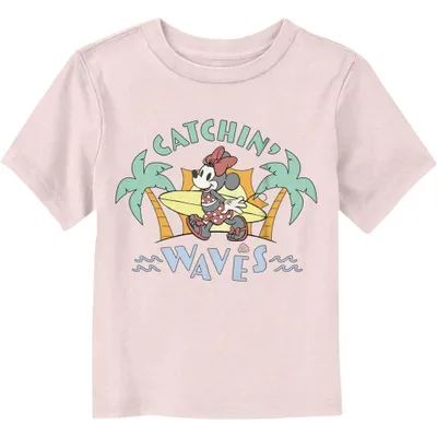 Disney Minnie Mouse Surf Catchin' Waves Toddler T-Shirt